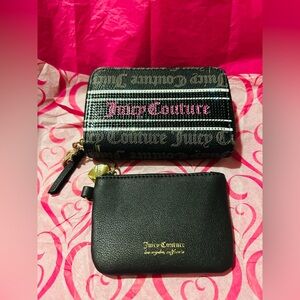 Juicy Couture✨🖤🧡 Black and Gold Wallet Set